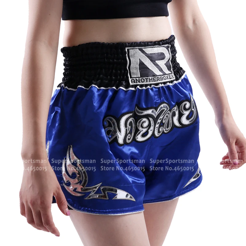 Мужские и женские шорты для кикбоксинга MMa Muay Thai Bjj Boxeo Sanda детские спортивные - Фото №1