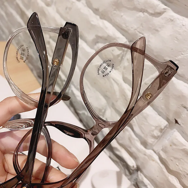 

Newest Oversize Glasses Frames Metal Leg Vintage Eyeglasses Frame Women Men Plain Glasses Fashion Eyewear for Woman Man