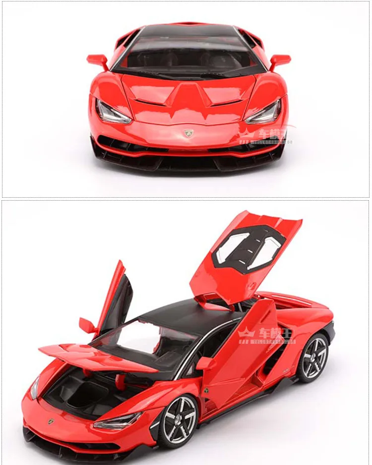 1:18 Lamborghini LP770 центенарио матовый черный/серый/красный/синий Литой Сплав модель автомобиля для детей Подарки