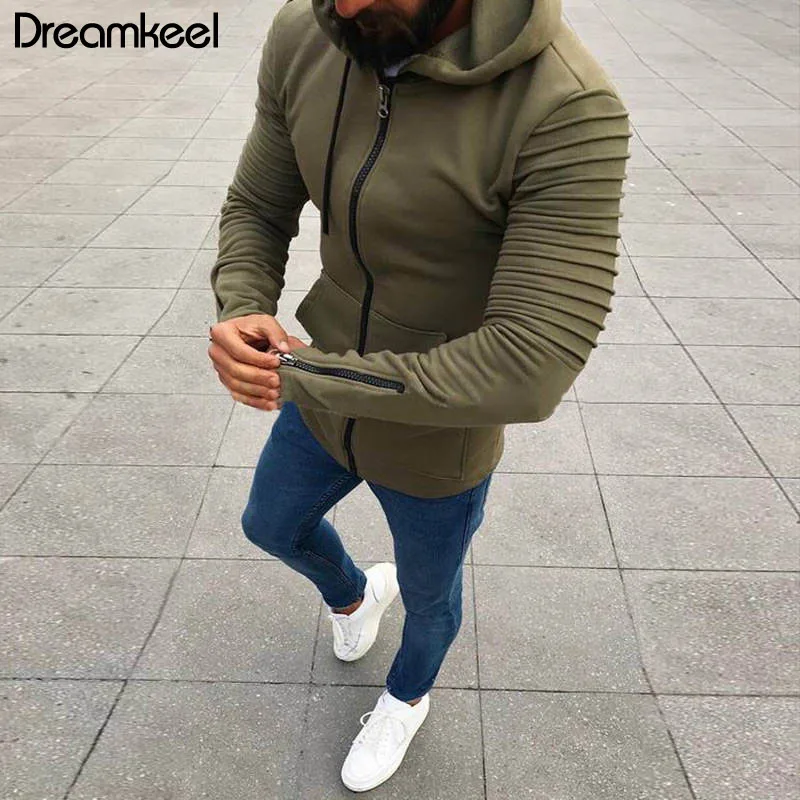 Мужская однотонная мужская верхняя одежда на молнии модель 2018 года пальто весну