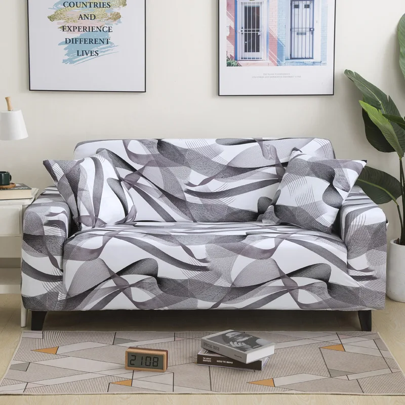 

2020 Printed Pattern Sofa Cover All-inclusive Elastic Stretch Couch Cover Slipcovers for Living Room 1/2/3/4 Seater Sofa
