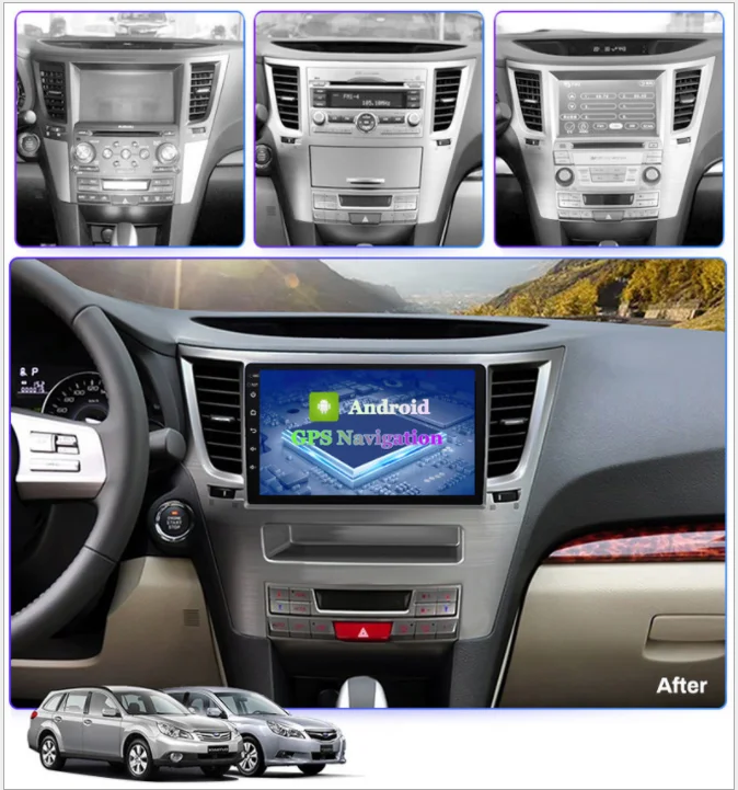 

car Multimedia Player Quad Core Android 8.0 car radio GPS navigation for Subaru Legacy Outback 2009-2014