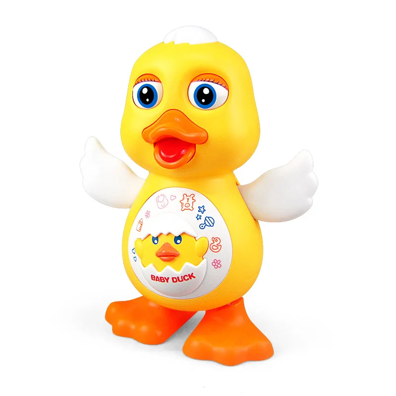 Cute Dancing Duck Doll Electric Educational Toy Musical Lighting Kids Birthday Gift