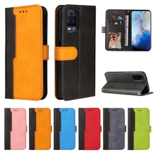 Leather Protection Case for OPPO A11K A11X A92 A74 A54 A94 A15S A72 Find X3 Reno5 Pro Realme 8 Narzo 20A Flip Wallet Phone Cover