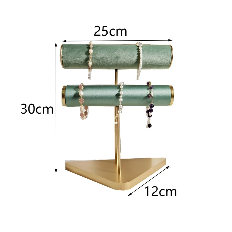 

Watch Display Stand, Bracelet Stand, Double-Layer Bracelet Stand, Flannel Jewelry Stand, Jewelry Stand