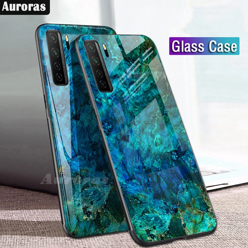 Чехол Auroras для HONOR 30S закаленное стекло с мягкой рамкой из ТПУ Противоударная