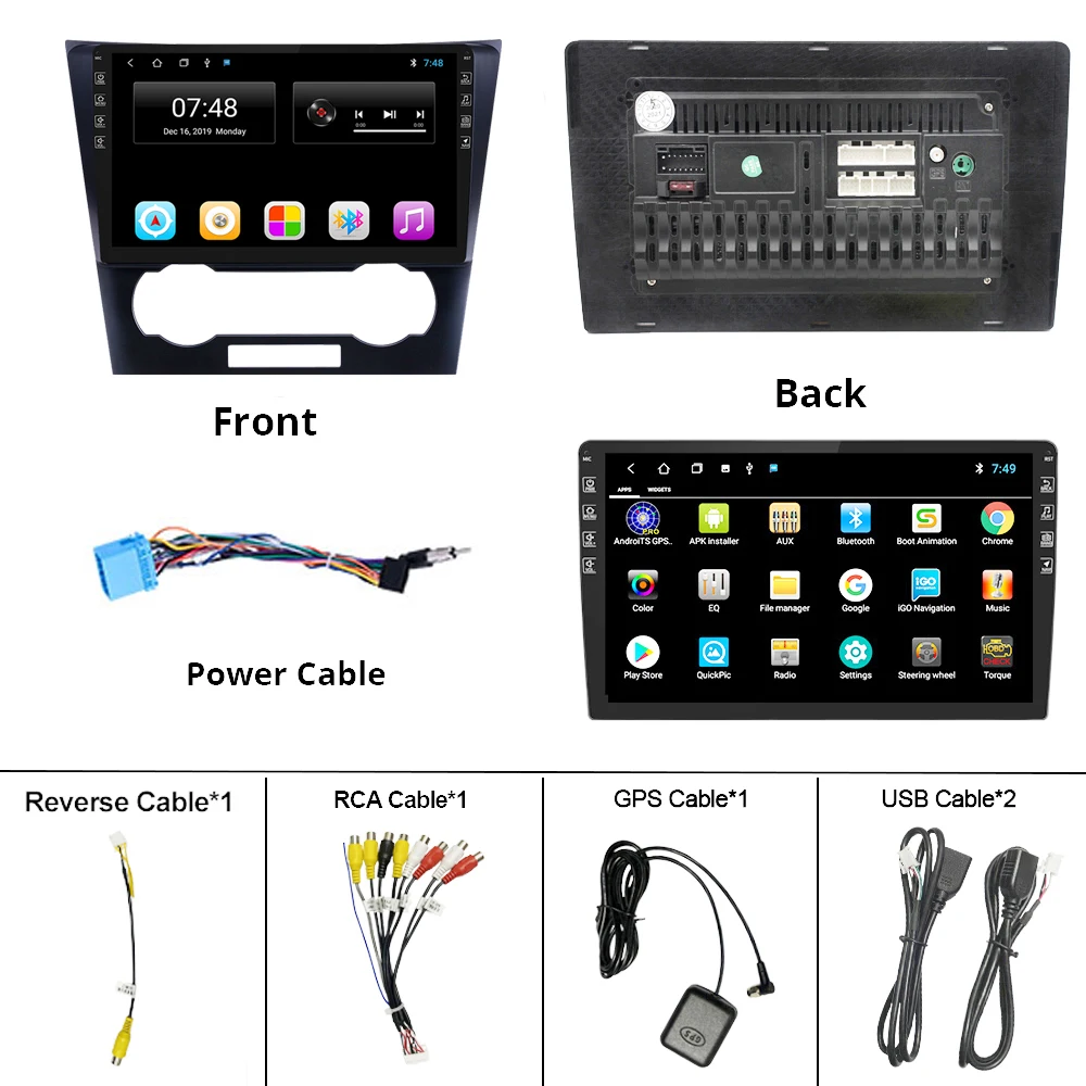 2din Android 9.0 Car Radio For Chevrolet Epica 2007-2012 Navigation GPS Stereo Video Multimedia Dvd Player Auto |