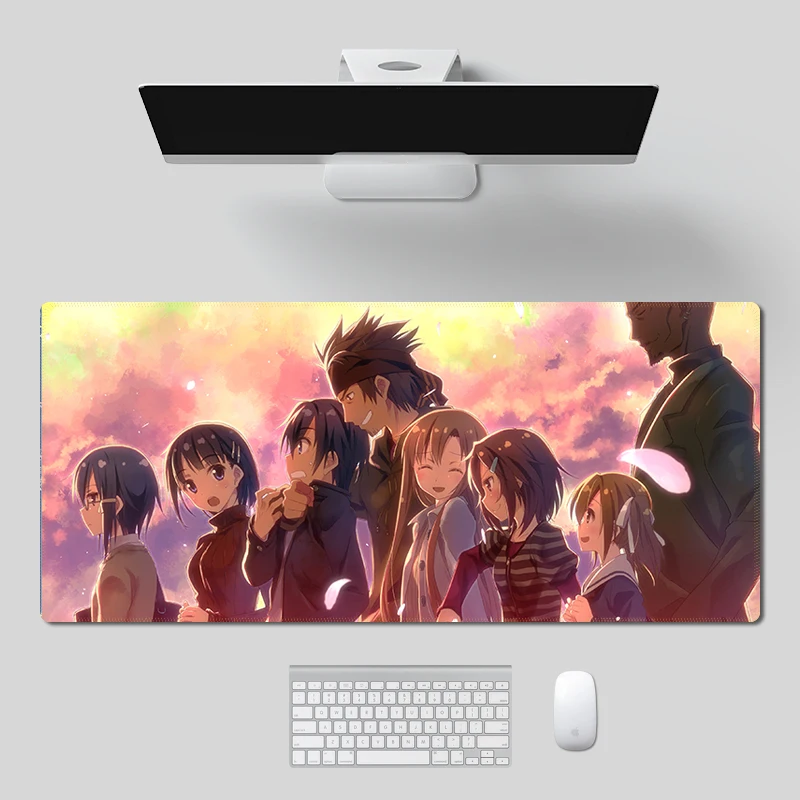 Аниме меч искусство онлайн SAO Клавиатура ноутбука Настольный коврик Офисный