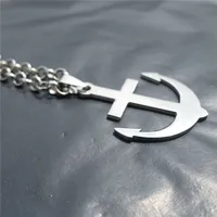 12 Pieces Anchor Water Sailing Necklace Stainless Steel Pendant Jewelry For Men Boys Women Girll Wholesale Pack
