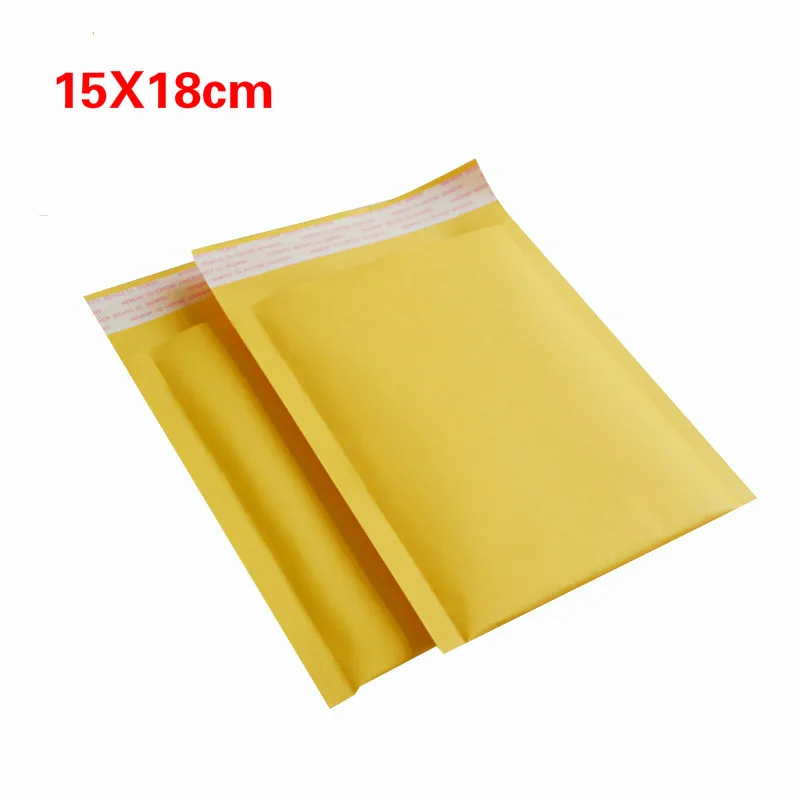 

Kraft Paper Bubble Envelopes Bags Padded Mailers Shipping Envelope with Bubble Mailing Packaging Bag Gift Wrap Storage 15*18cm