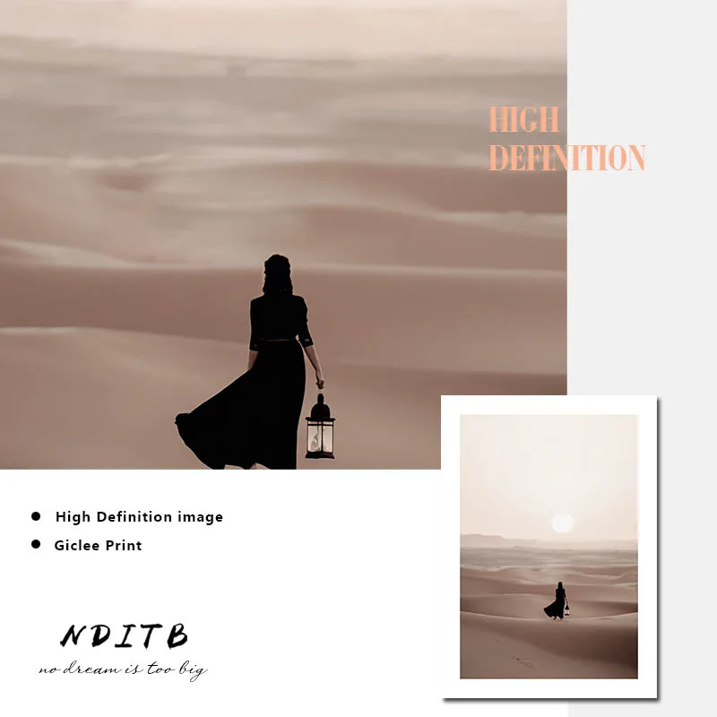 Scandinavian Desert Abstract Nature Landscape Painting Canvas Poster Nordic Wall Art Print Line Drawing Picture Home Decoration | Дом и сад