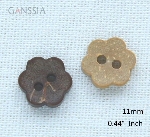 

50pcs/lot Size:11mm Flower Wooden Buttons DIY Handwork Button for Scrapbook Clothing Sewing Crafts(SS-2408)