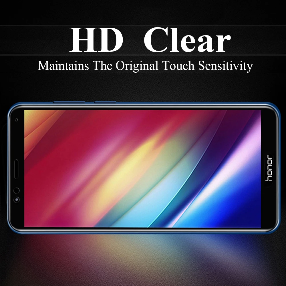9D Защитное стекло для huawei honor 7x закаленное huawey Защитная пленка экрана verre hono7 x tremp x7