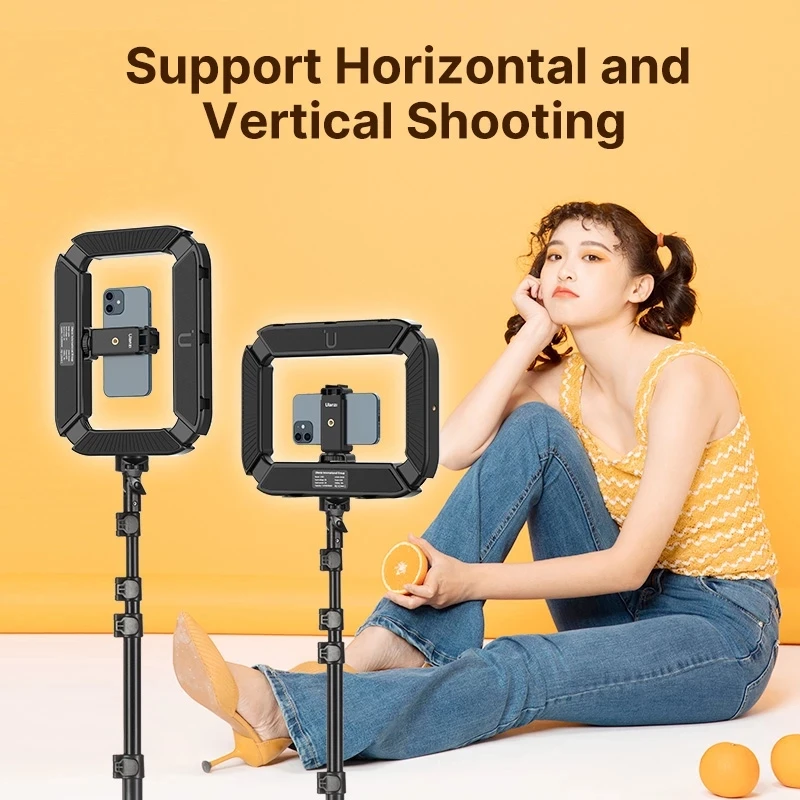 

Ulanzi U-200 Smartphone Video Rig Rechargable LED Ring Light with Cold Shoe for Microphone Tiktok Youtube Live Rig Light