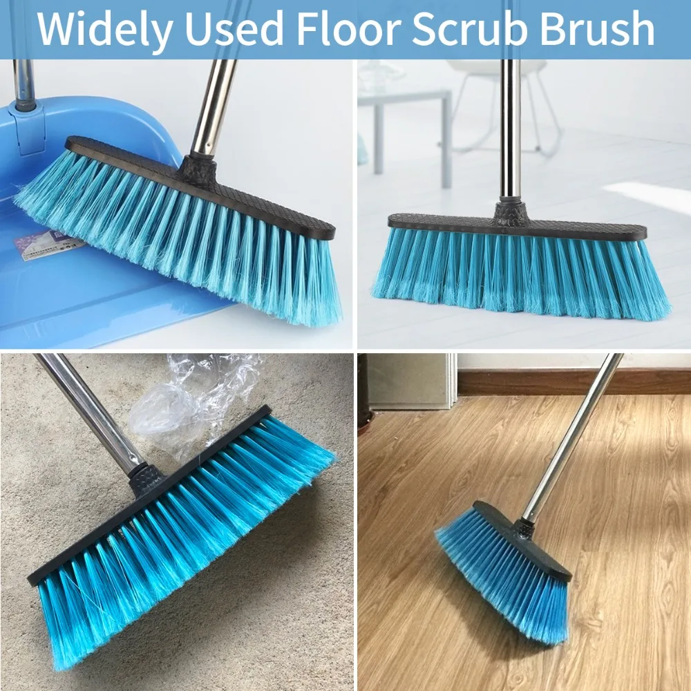 

Floor Cleaning Broom with Adjustable Long Handle Plastic Brooms Scrubber for Cleaning Bathroom Courtyard Portable Tools broom