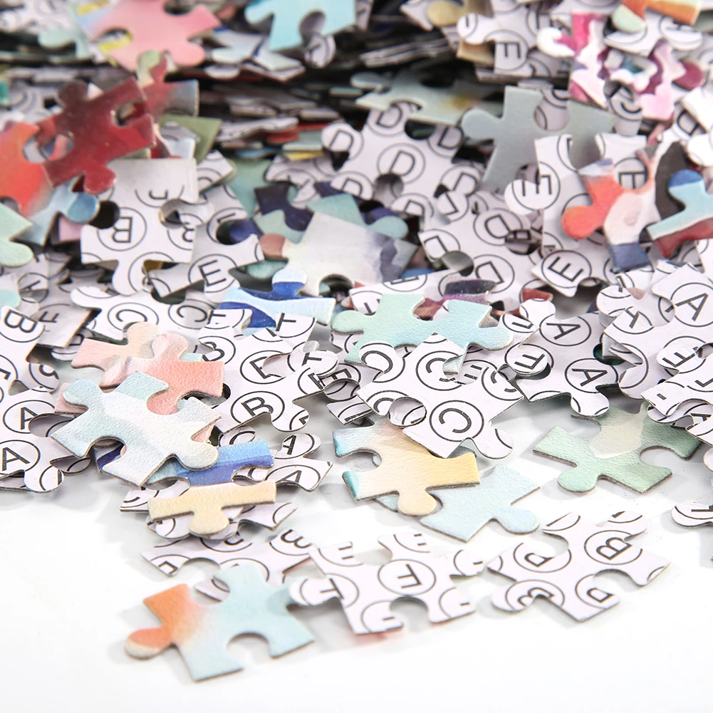 

1000pcs DIY Graffiti Puzzle Educational Learning Assembling Jigsaw Toys for Kids Adult Brithday Gifts 2021