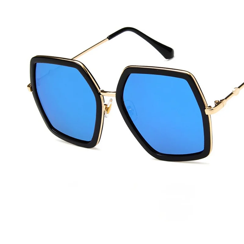

2021 New Large Frame Sun Glasses All-match Irregular Sunglasses Women Color Matching Sunglasses