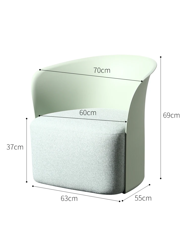 

Simple ins leisure chair Nordic single sofa chair creative backrest chair cotton linen cushion not easy to deform tiger chair
