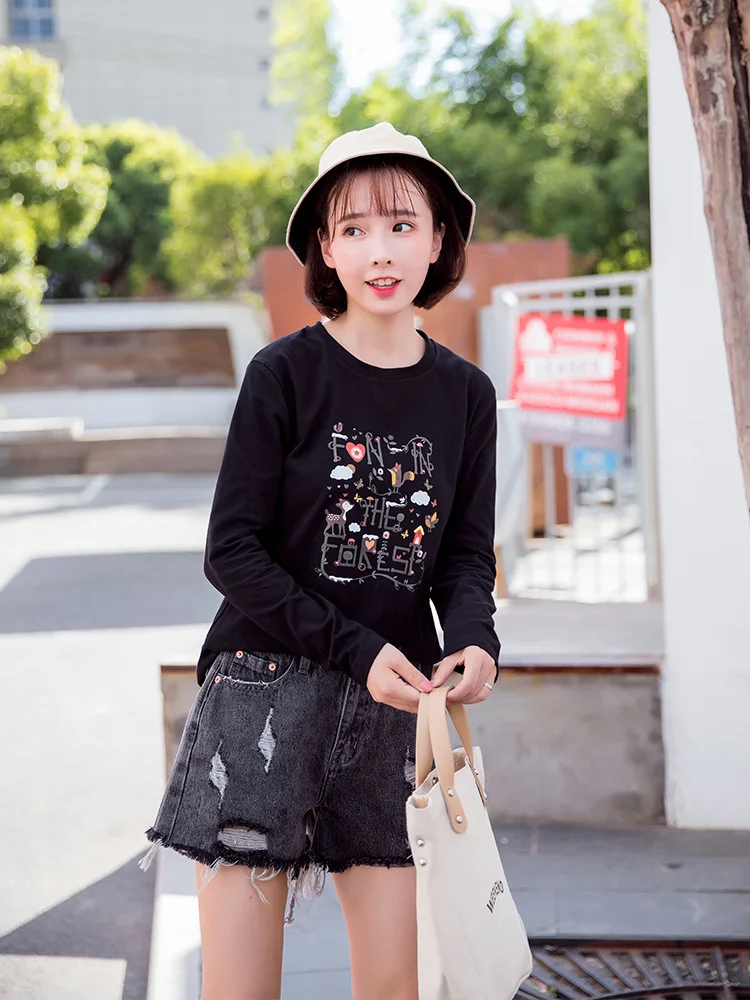 

Pullover Sweater Women Jumper Korean Beautiful Color Striped Long Sleeve Knitted white