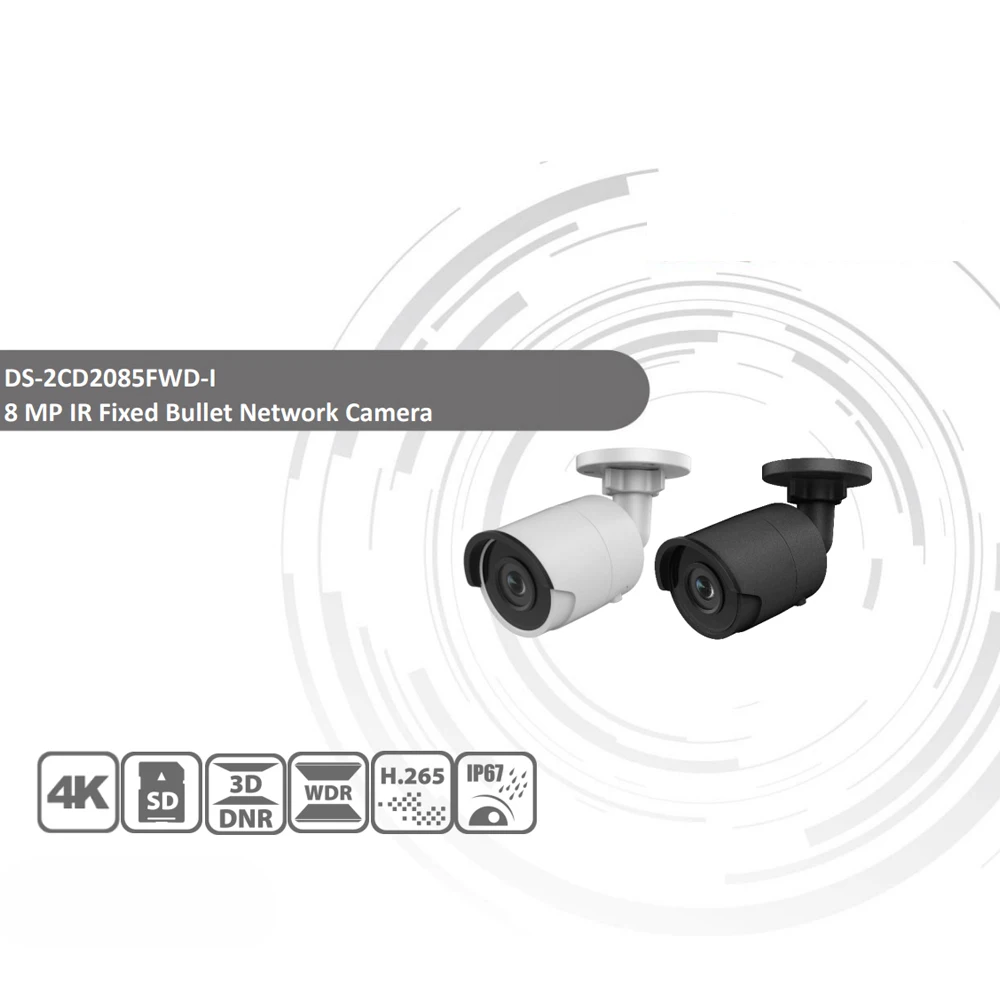 Предварительная продажа Hikvision DS 2CD2085FWD I оригинальный IP Камера 8MP пуля сети CCTV