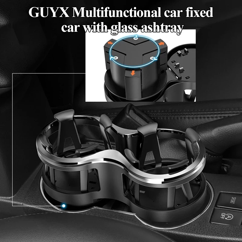 

Multi-functional Car Mounted Glass Rack Modified Fixed Car Put Glass Ash Tray Rack Car For Tea Cup Saucer Drink Holder