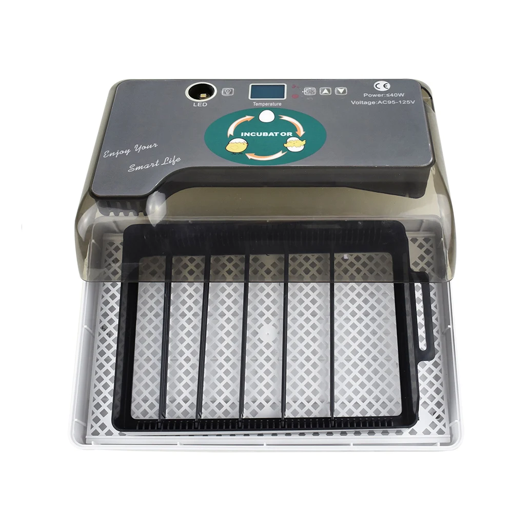 Автоматический инкубатор для куриных яиц Брудер на 12 перепелиных