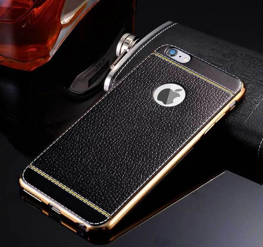 Чехол с зернистой текстурой личи для iPhone XS Max XR чехол из искусственной кожи 6 6s 8 7