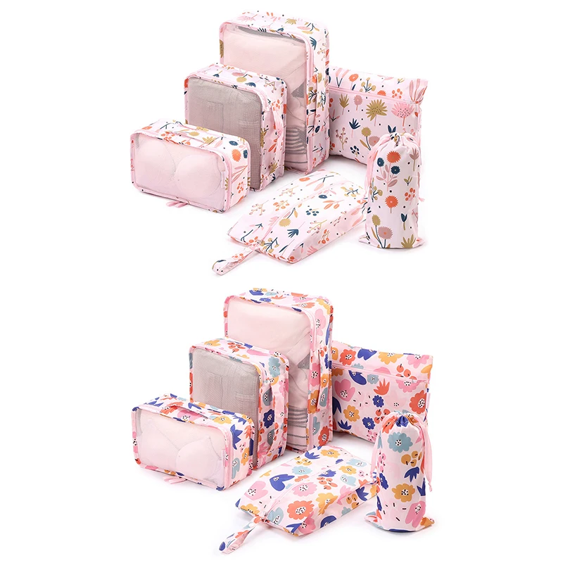 Упаковка Куб дорожная сумка система Прочный 6 штук набор большой емкости сумки