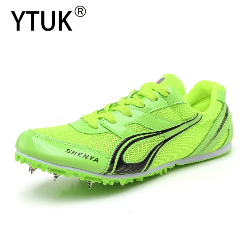 

YTUK Outdoor lawn Track and Field Shoes Men Woman Breathable Spikes Shoes Athletics Unisex Lightweight Running Nails Sneakers