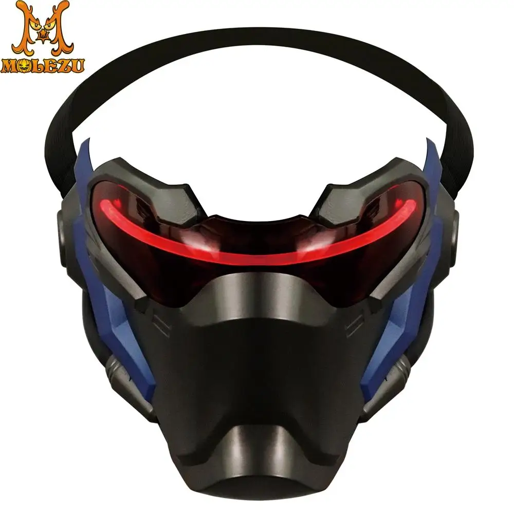 Molezu OverWatch Пионерская маска Хэллоуин крутая реквизит коллекция Косплей для