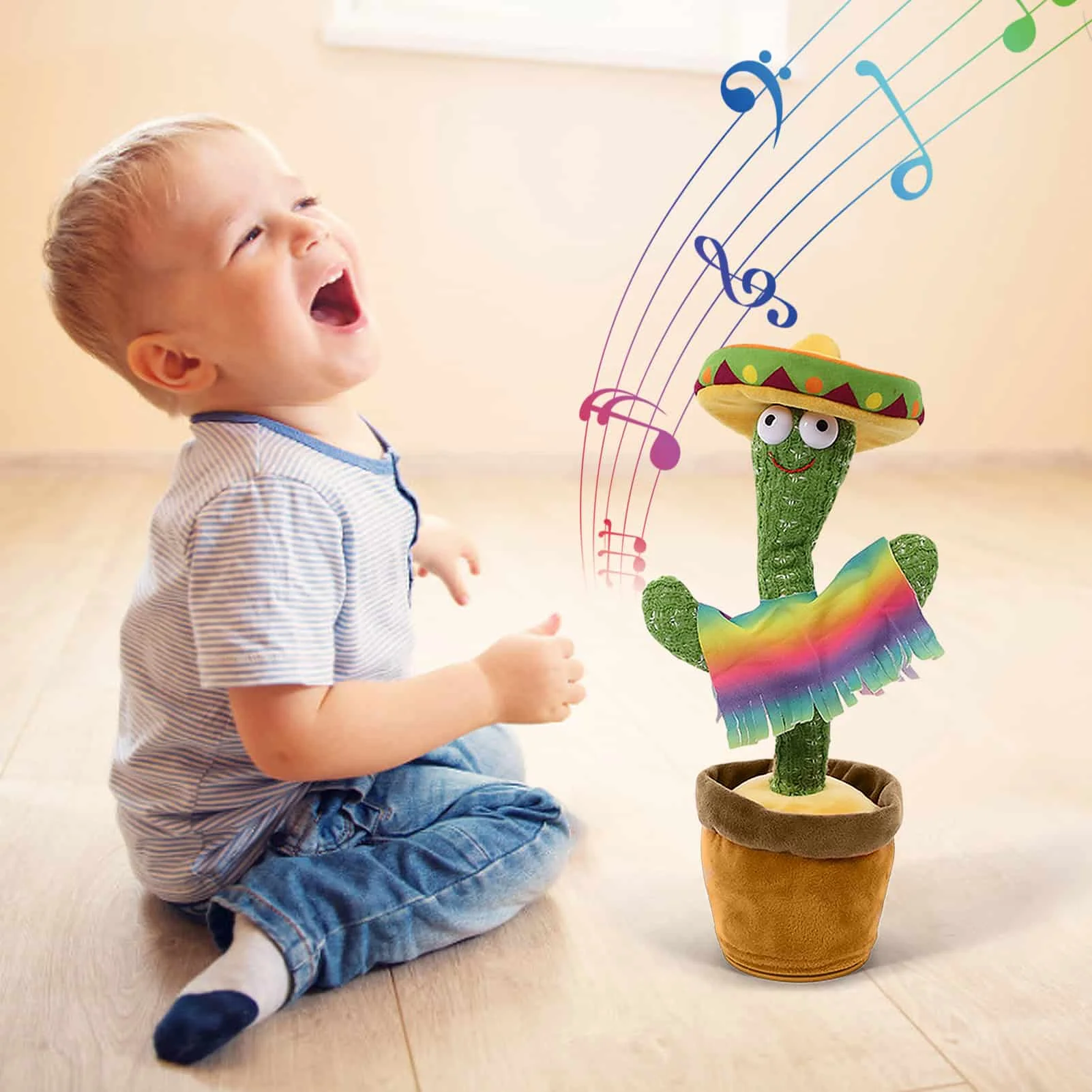 

Funny Cactus Plush Toy Dancing Singing Electric Toys Stuffed Plant Toy Childhood Education Toy Home Decoration