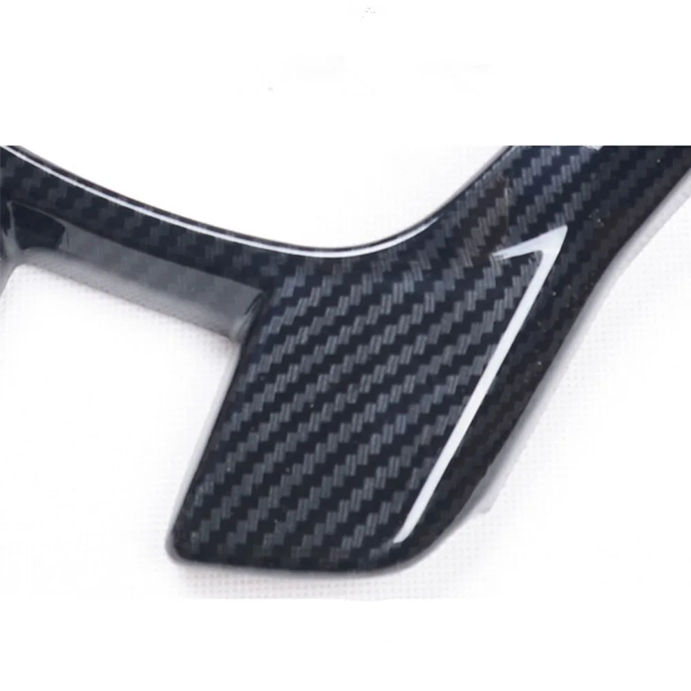 

For Ford Ranger Everest Endeavor 2015 2016 2017 2018 2019 Carbon Fiber Color Steering Wheel Frame Decorator Cover Accessories