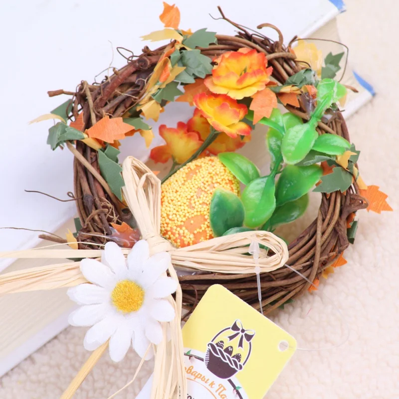 

Easter Egg Flower Wreath Garden Easter Decoration Children Easter Gift Home Garden Decoration