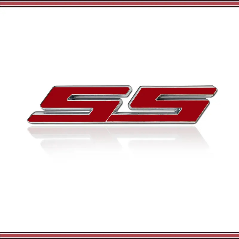 Металлическая 3d-эмблема с буквами SS 1 шт. значок-наклейка на переднюю решетку