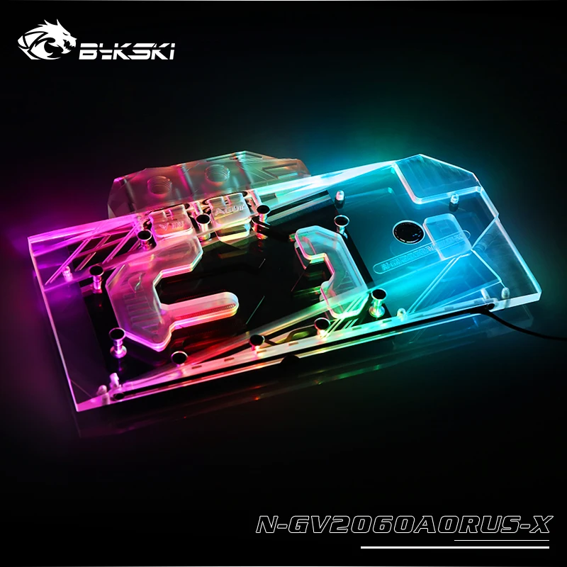 Bykski полный охват RGB/A RGB GPU водоблок для VGA Gigabyte AORUS GeForce RTX 2060 Xtreme 6G видеокарта N GV2060AORUS