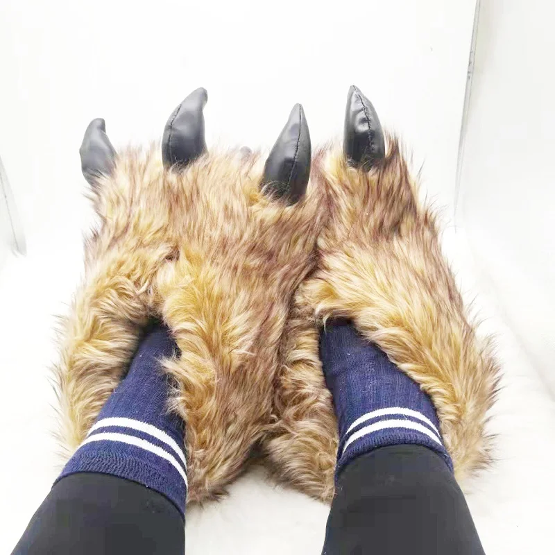 Зимние роскошные новые мужские хлопковые тапочки с героями мультфильмов теплые