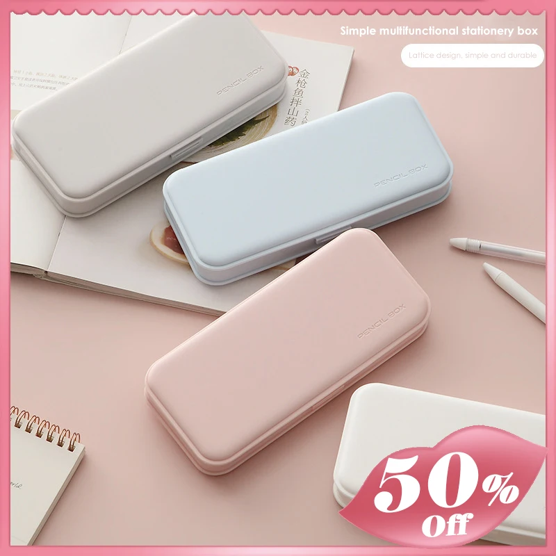 

Pencil Case for School Kawaii Pencil Case Large Capacity Stationery Storage Box Cute Students Pen Eraser Manager School Supplies