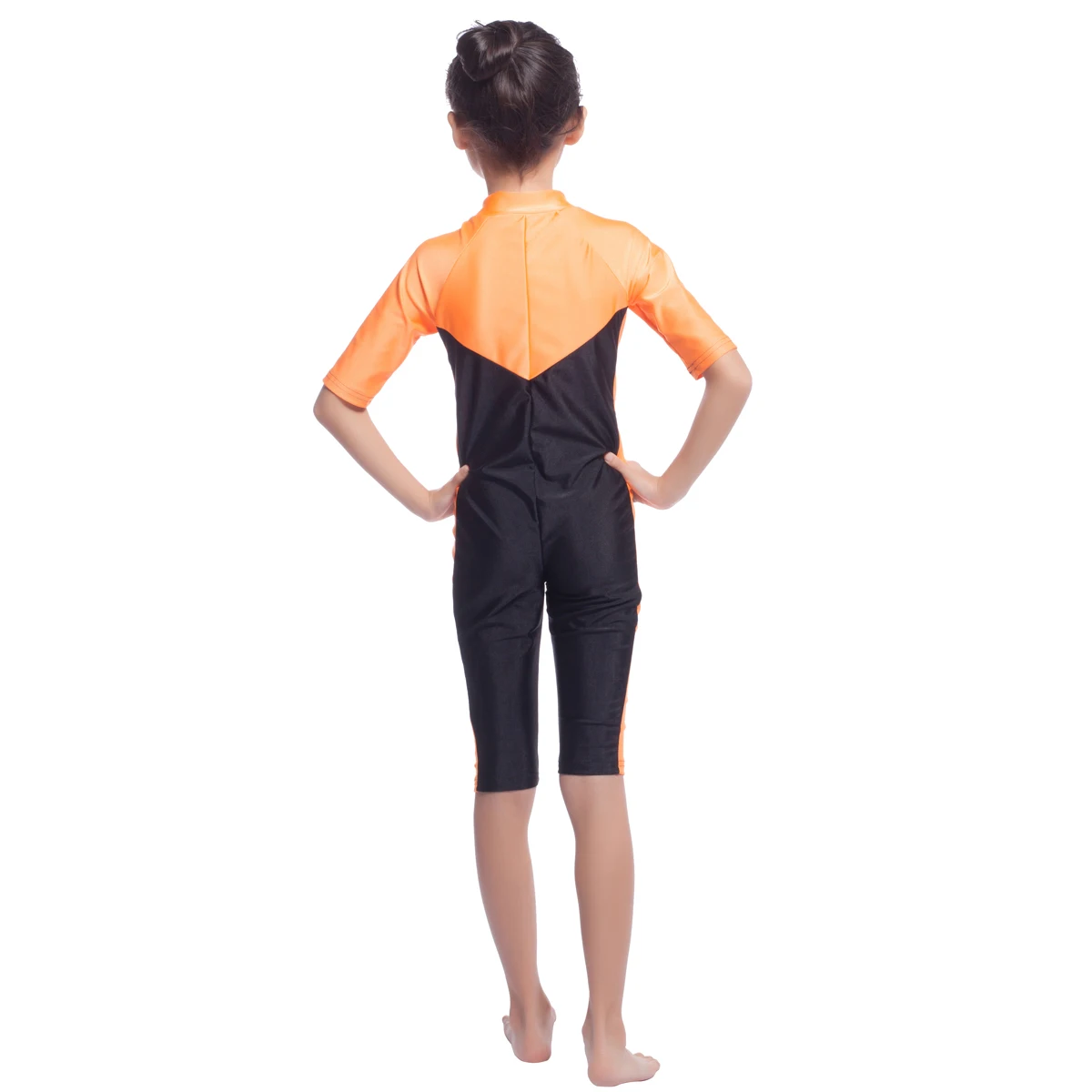 Сплошной Мусульманский купальник с рукавом до локтя для девочек | Спорт и