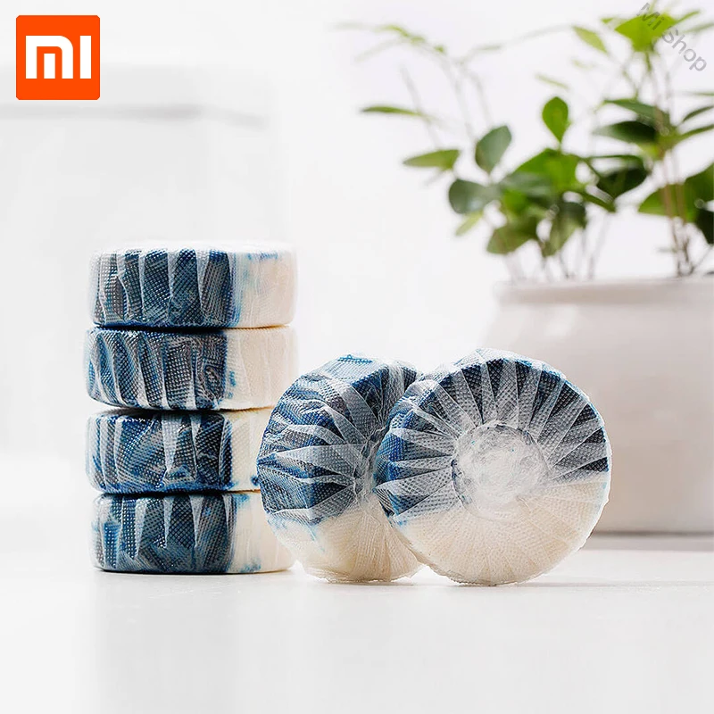 Xiaomi Mijia одноразовые Волшебные автоматические унитаз для очистки помощник ароматный шарик синяя дезодорирующая Чистка пузырьков