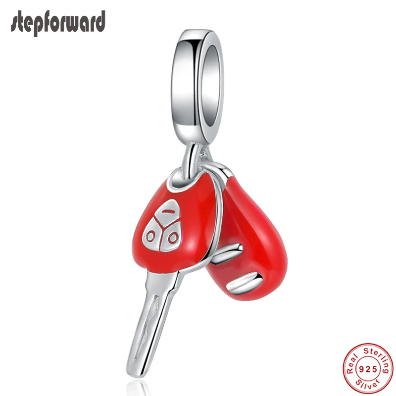 

Car Keys 100% Sterling Silver Charm beads Fit pandora charms silver 925 original bracelet pendant DIY jewelry making