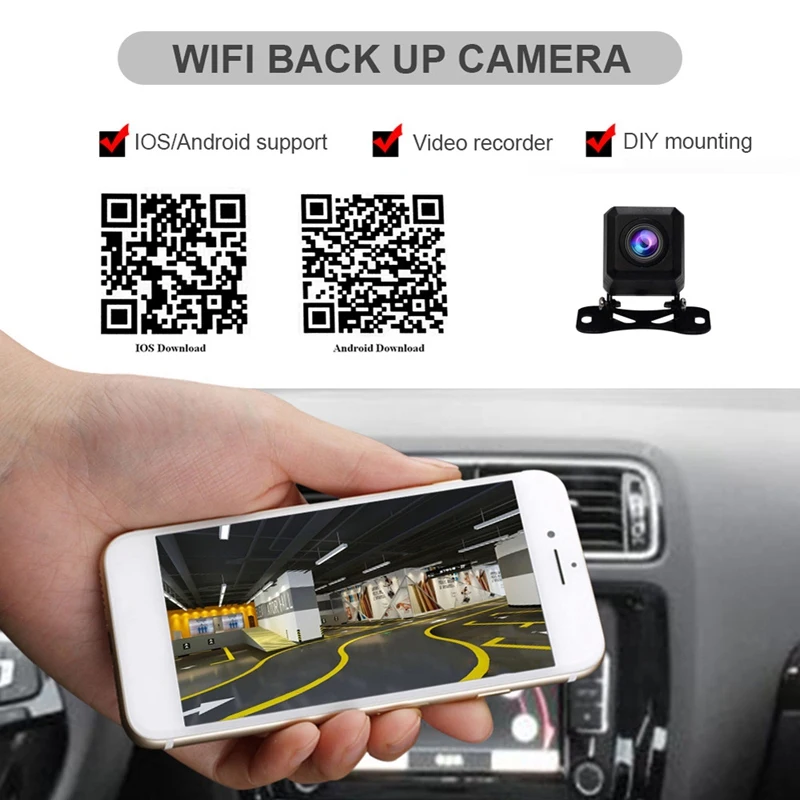 Беспроводная Автомобильная камера заднего вида с Wi Fi|Видеорегистраторы| |