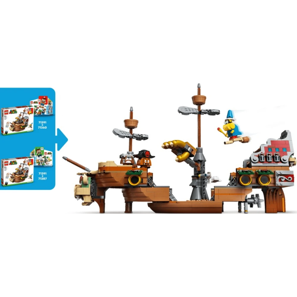 Конструктор LEGO Super Mario (Супер Марио) 71391 Летучий корабль Боузера 8+ | Игрушки и