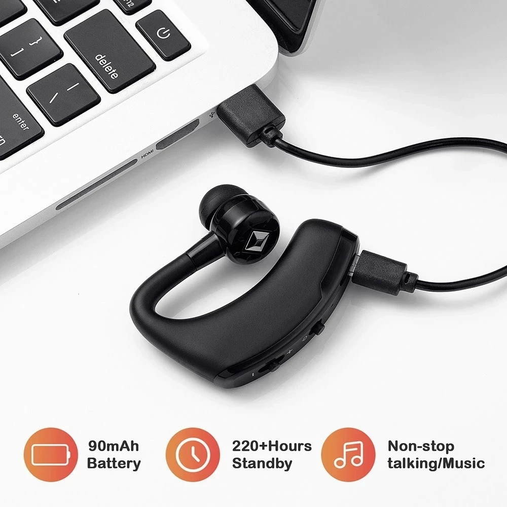 

V9 Headset Bluetooth Headset Hands-Free Wireless Headset Business Headset Driver Call Sports Headset (for Iphone Samsung)