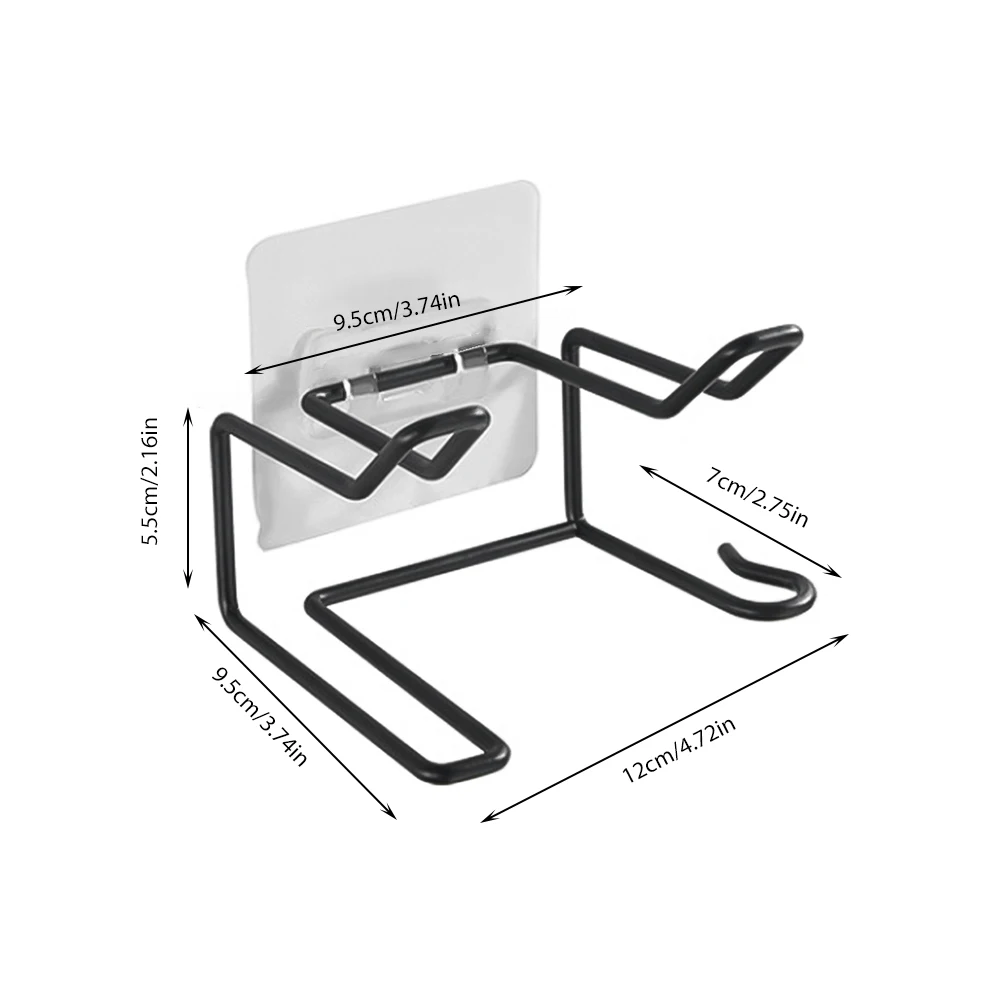 

Hair Dryer Rack Stainless Steel Wall Mounted Shelf Storage Holder For Bathroom Hanger Using In Bathroom Salon Stylist Tool