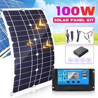 new 12v solar panel system solar panel 3040a50a6070a charge controller 1000w solar kit complete power generation set
