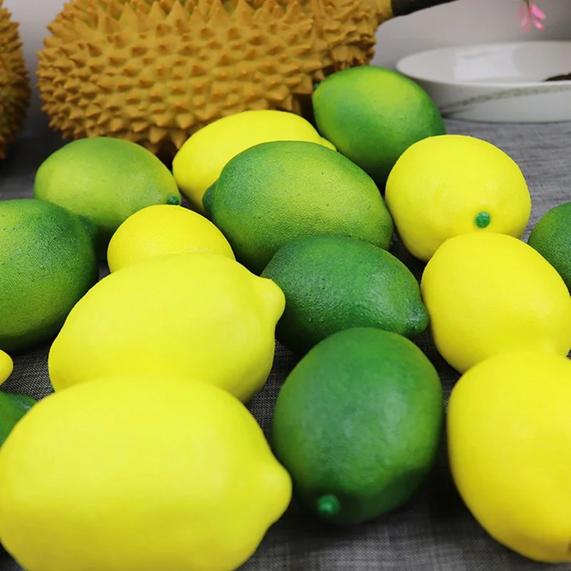 

20pcs Artificial Lemon and Lime Simulation Lemon for Home Kitchen Party Decoration