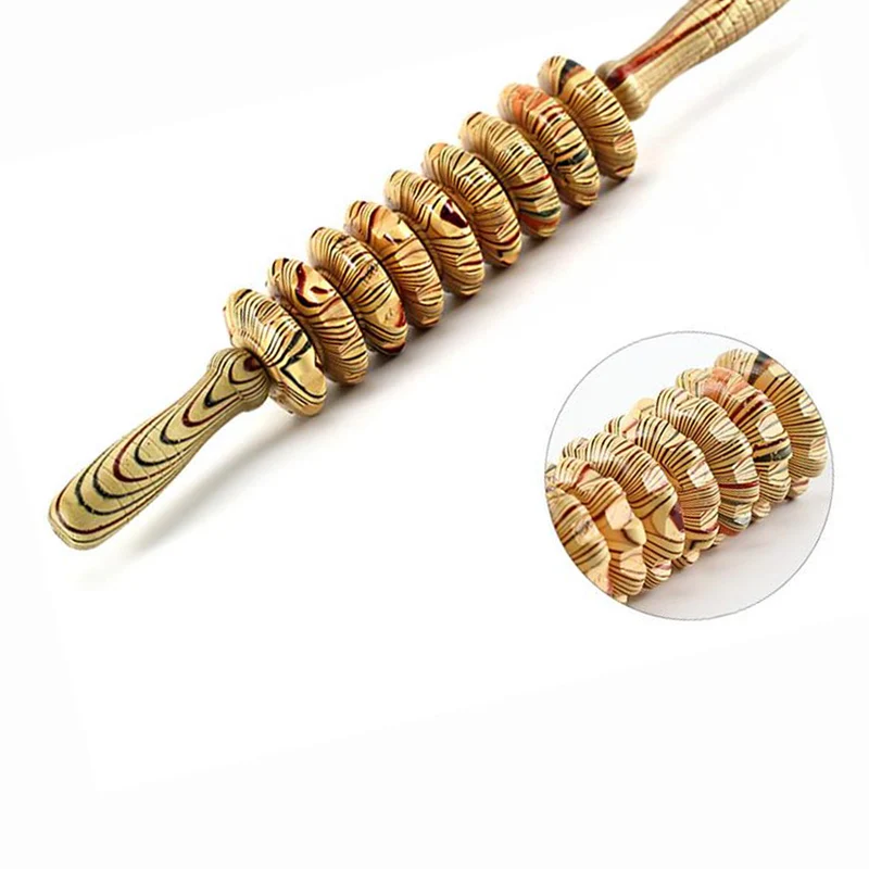 Дерево девять туров бытовой всего тела многоцелевой массажный ролик живота талии живота массажное оборудование