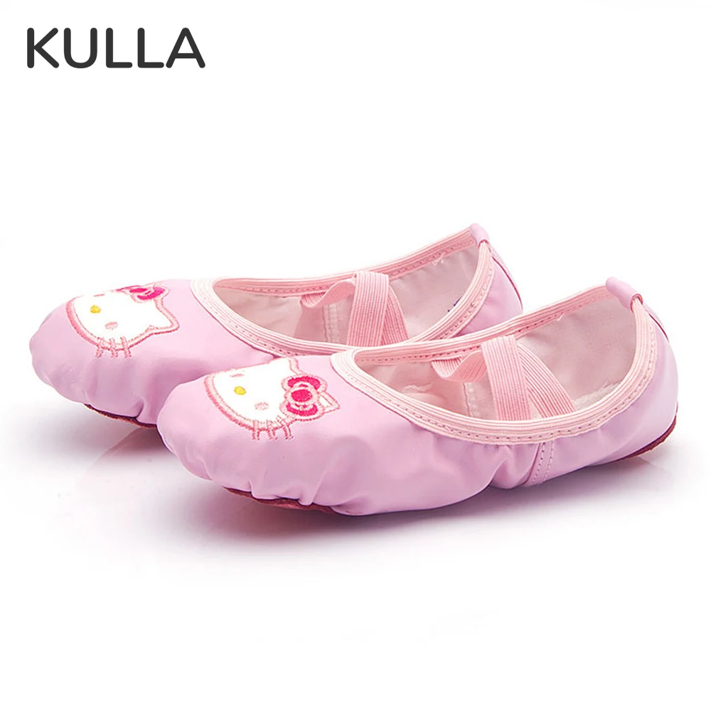 

Балетные танцевальные туфли для девочек; Женские балетки; Сатиновые балетки с мягкой подошвой для детей; Женские танцевальные туфли из иску...