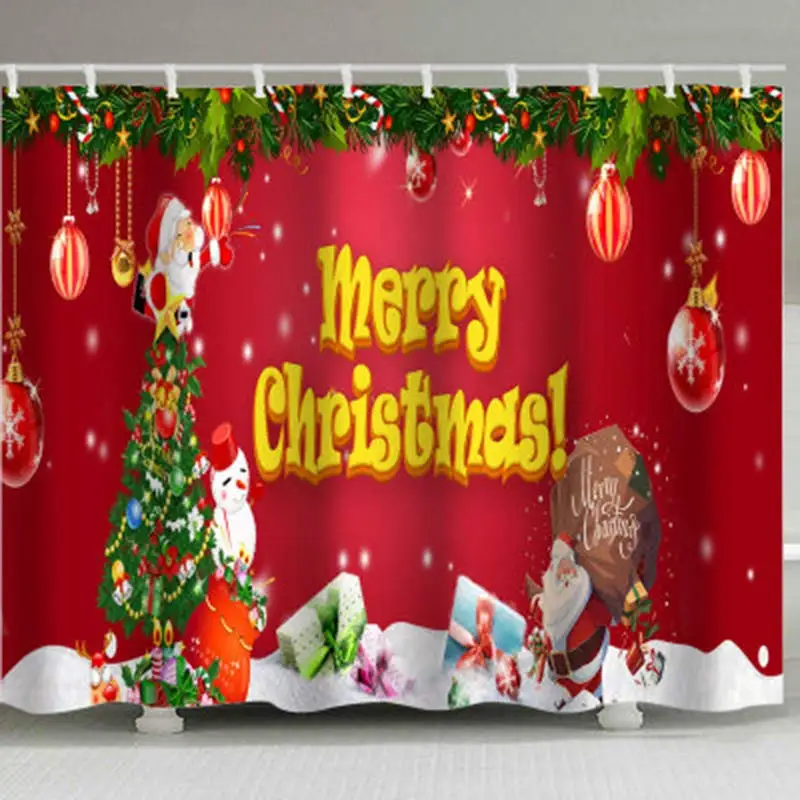 Рождественский душ фестиваль Санта Клаус украшения фон цветок гобелен Тип