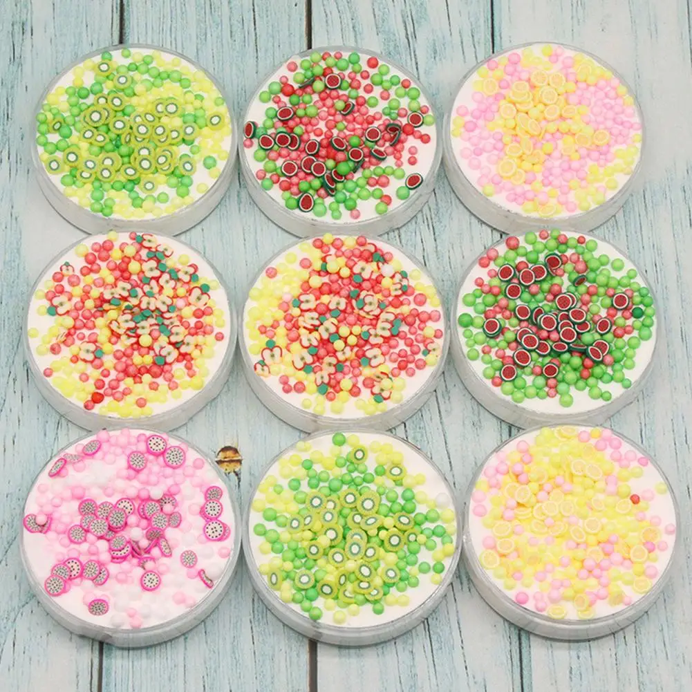 Фруктовые чипсы бисер сделай сам хлопок пластилин грязевая глина слизь